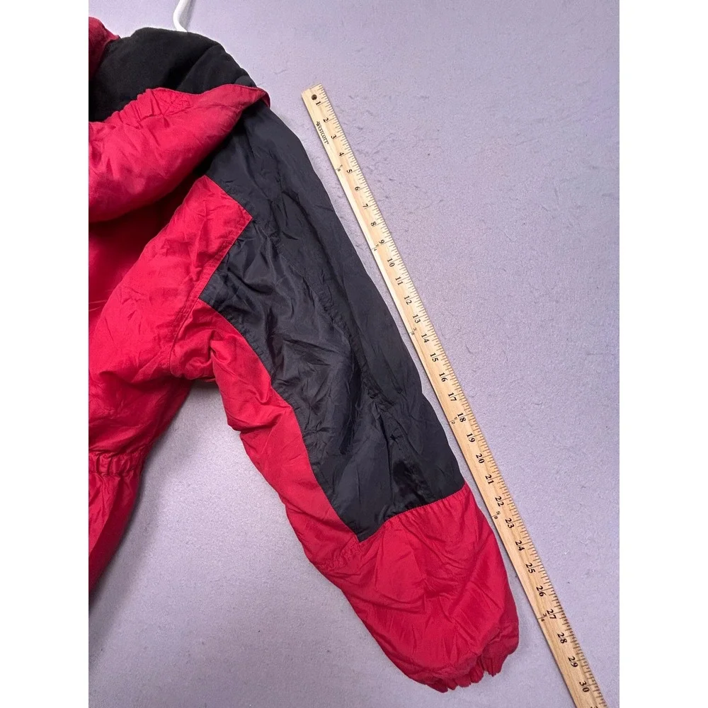 Basic Editions Highland Parkway Nylon Jacket Red Black Large 16/18 Boys